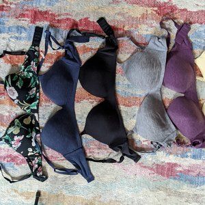 6 GAP Body / Love by GAP Bras Unlined Wireless 36D 34D